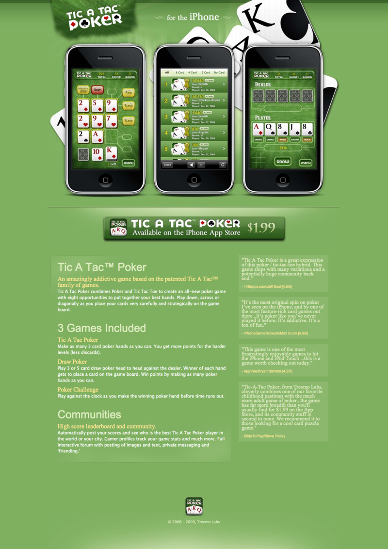 Tic A Tac Poker